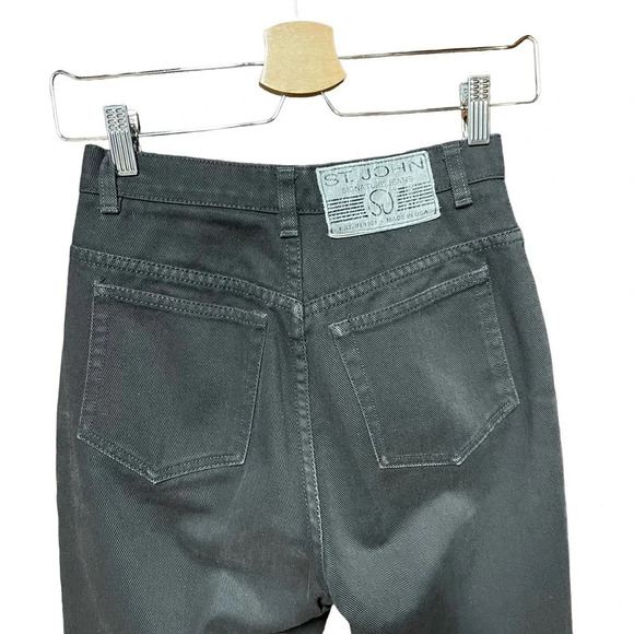 St.‎ John Signature Jeans Black Denim Straight High Rise Size 4 - Picture 8 of 12